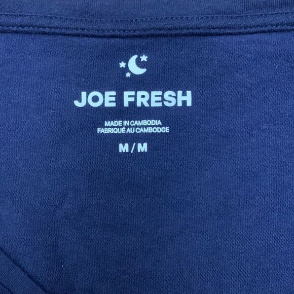 Joe Fresh Let’s Brunch V-Neck Graphic T-Shirt Pyjama Top Size Medium - Picture 4 of 4
